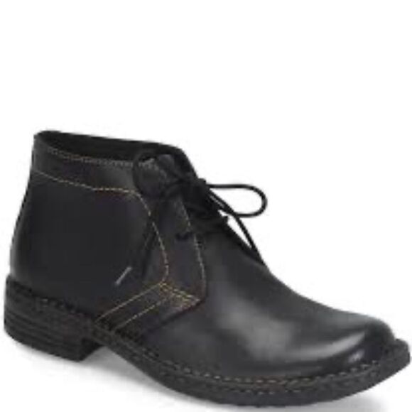Born Harrison Black Leather Men\'s Lace‎ Up Chukka Boots Sz 9.5 main image 6